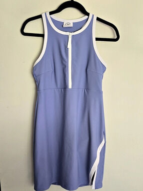 Collective Athletic Midi Dress in Purple & White Size Medium